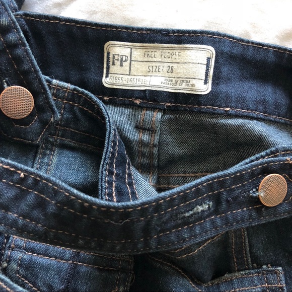 28 Free People Denim Overalls - Picture 4 of 8